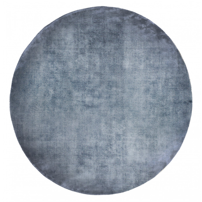 Alfombra REDONDA LINEN DARK BLUE (Handmade Collection)